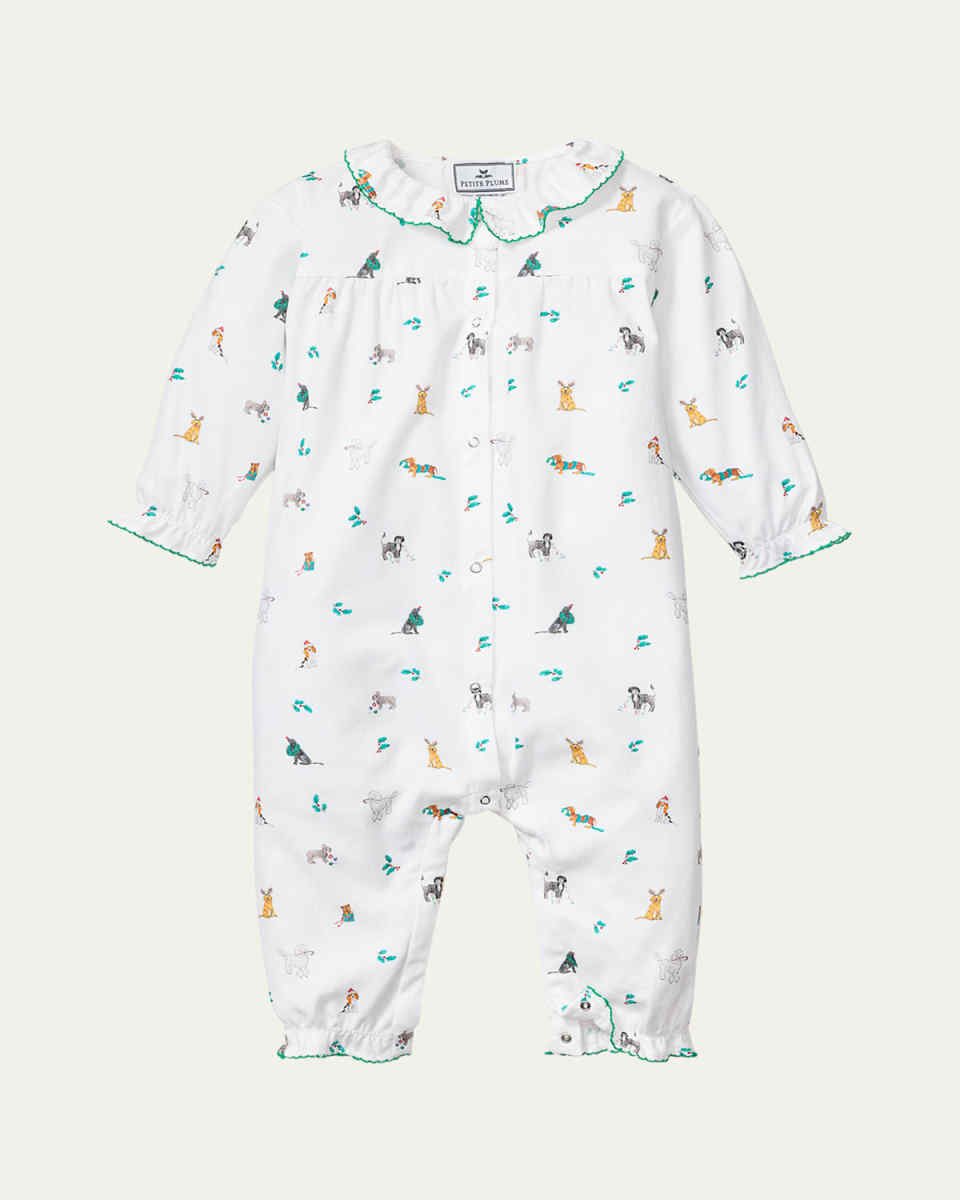 Girl's Madeline Jingle Paws Coverall, Size Newborn-24